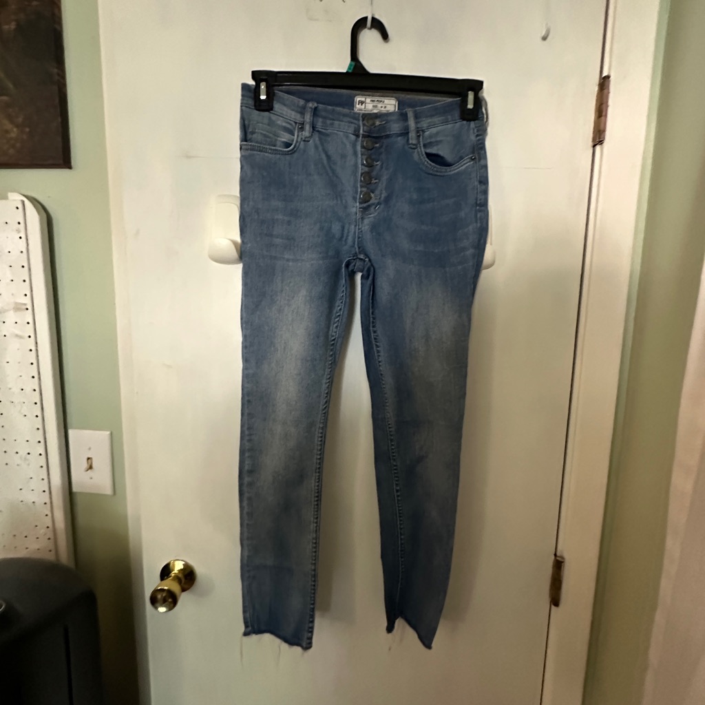 Free People Light Blue Women's Skinny Jeans